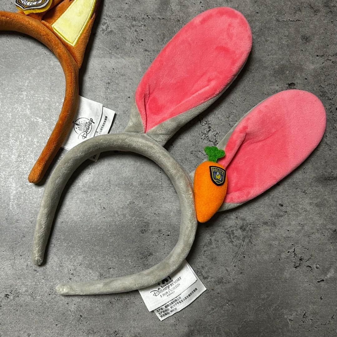 【上海ディズニー限定】ズートピア カチューシャセット(ジュディ・ニック)