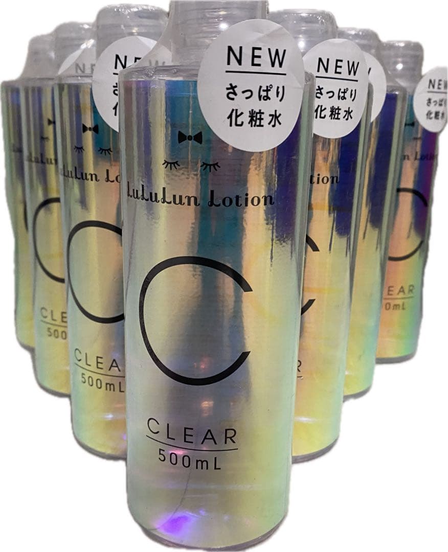 新品未開封LuluLun CLEAR 500mL 10本セット　さっぱり化粧水