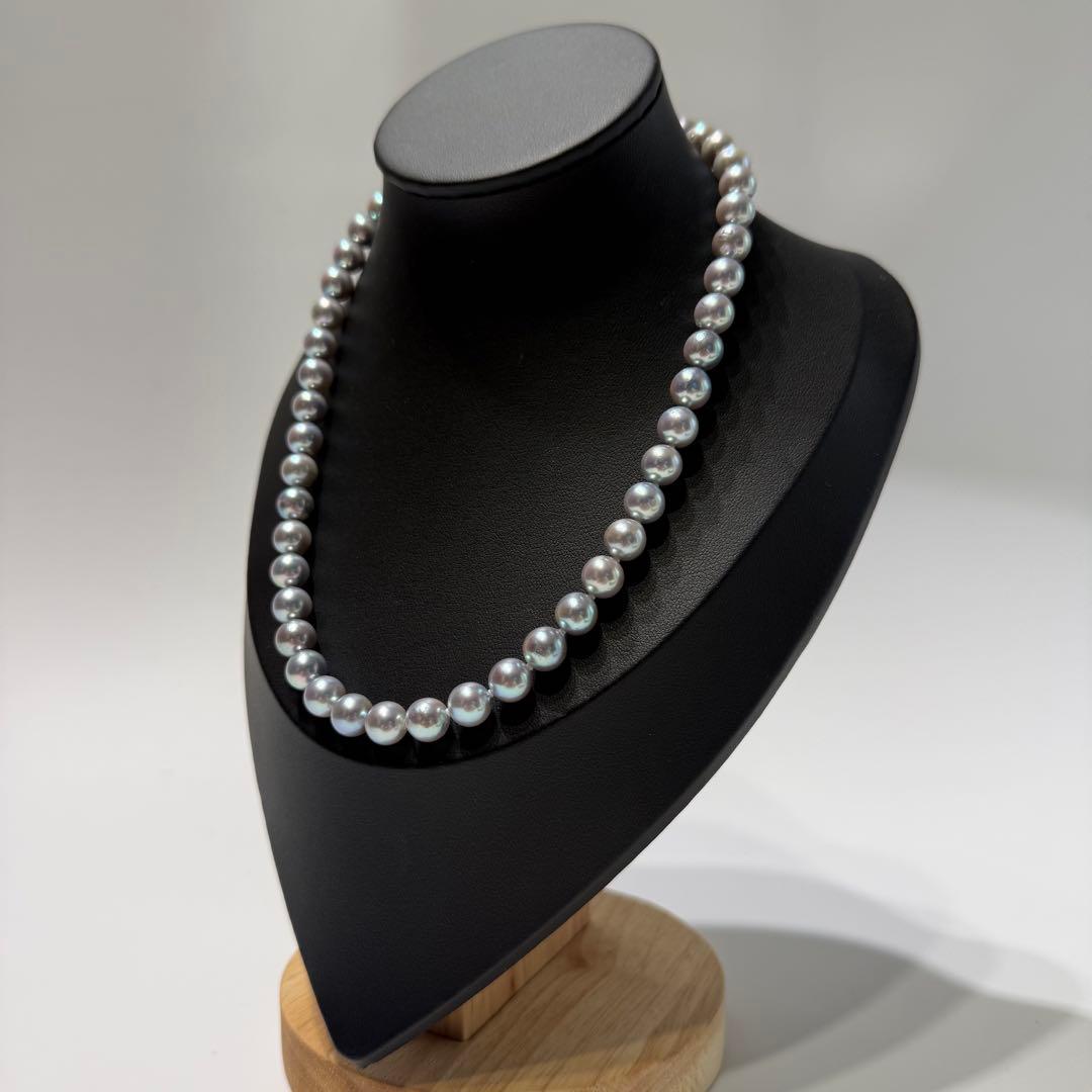テリ強☆あこや真珠 パール ネックレス8mm 37.5g 42cm 本真珠