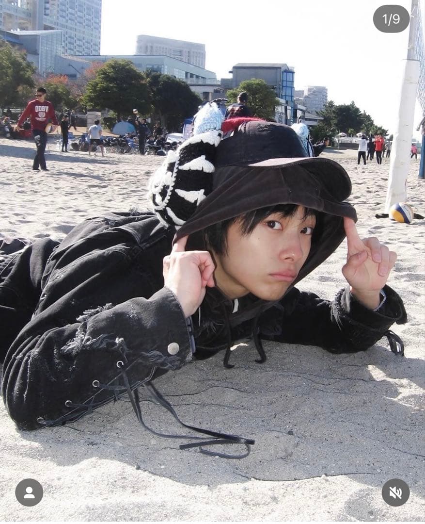 あおばくん着用 Peace888butterfly 耳あて 裏原