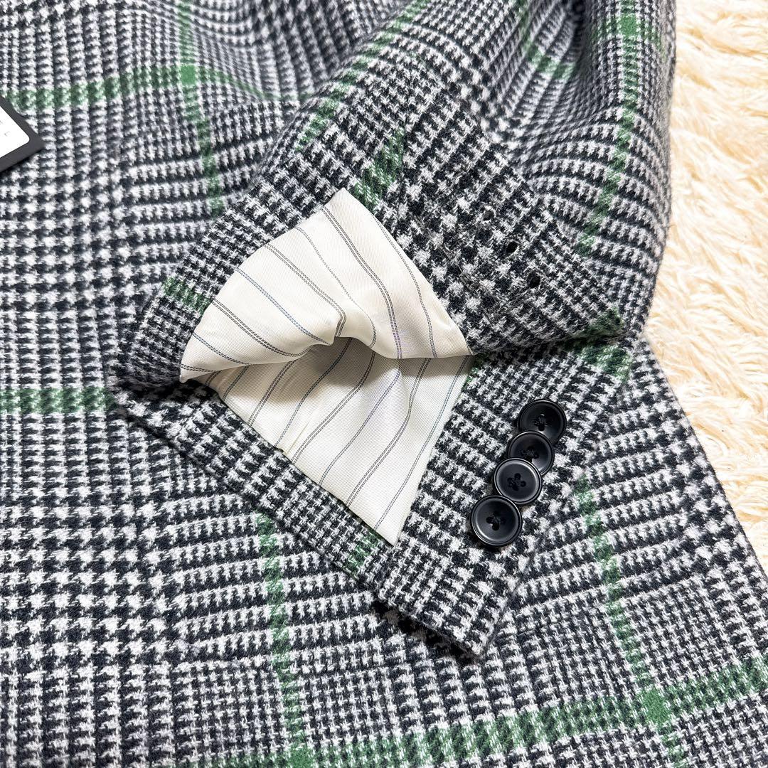 未使用・タグ付✨モアレス　テーラードジャケット　グレンチェック　ビームスデザイン