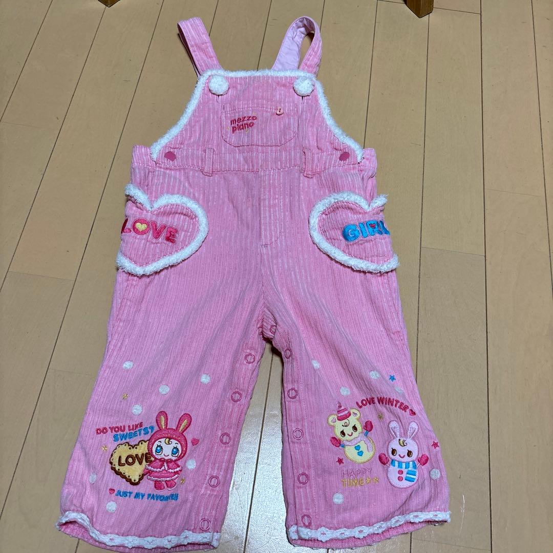 メゾピアノオーバーオール　90サイズ　レア　平成レトロ