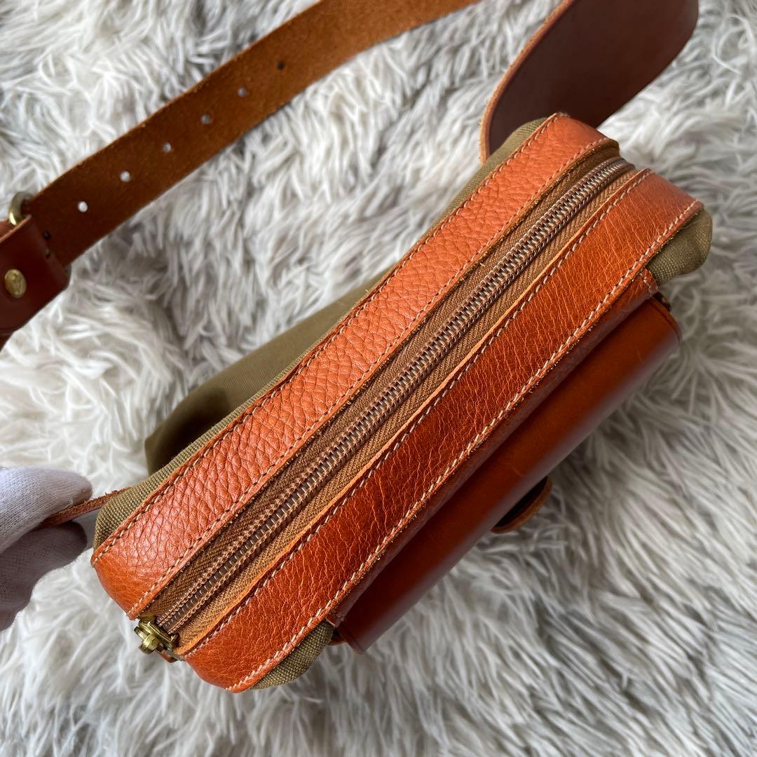 【極美品】イルビゾンテ ウエストバッグ レザー 希少