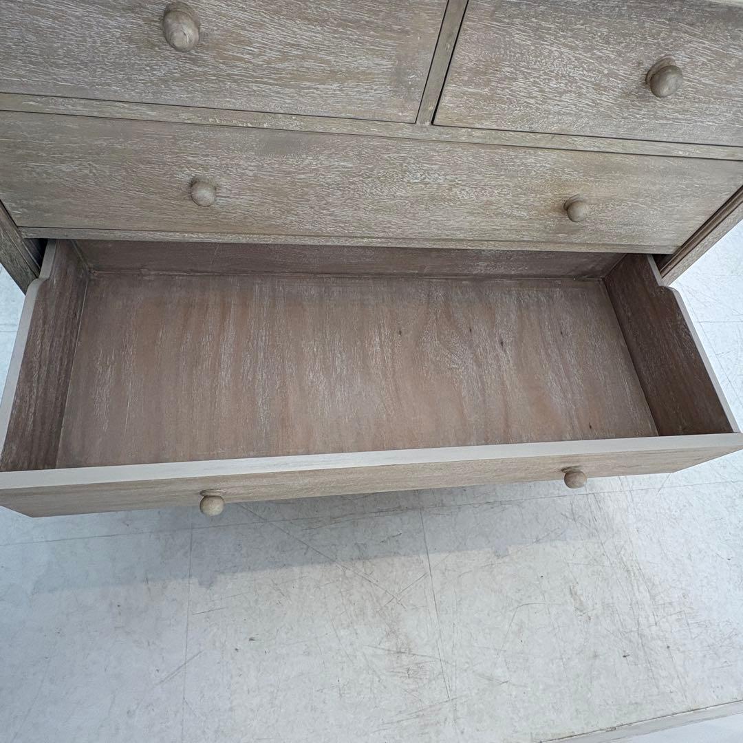 チェスト　シェビー　ホワイト　4段　5杯