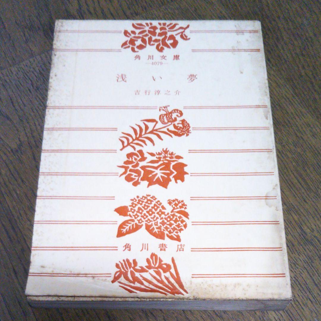 浅い夢 吉行淳之介　角川文庫　昭和53年6月30日発行　初版