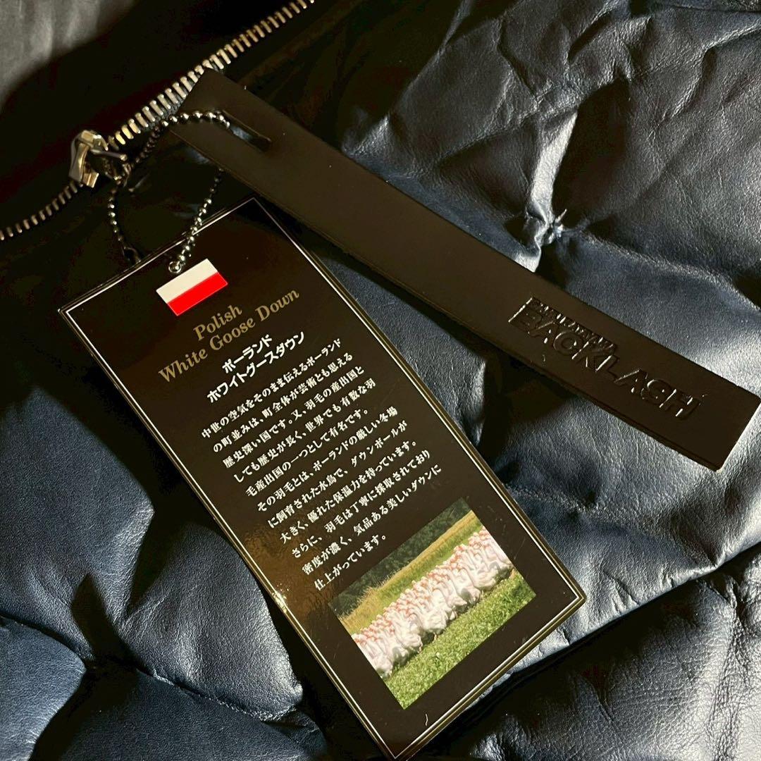 【極美品】バックラッシュ カンガルーレザー ダウンベスト ポーランドグース L
