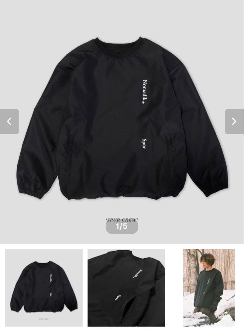 nomadikノマディック SPUR CREW NECK22-23 XXL