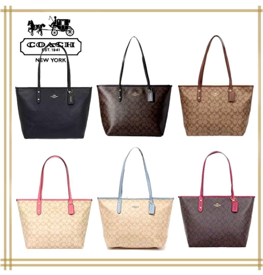 COACH ブラウン トートバッグ