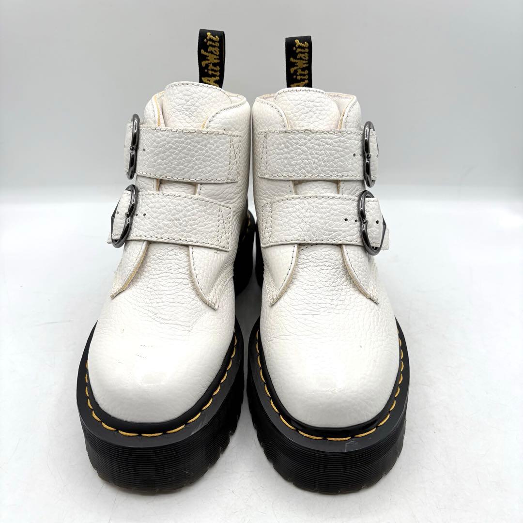 厚底✨ Dr.Martens デボンハート バレンタイン シボ 【38】 白