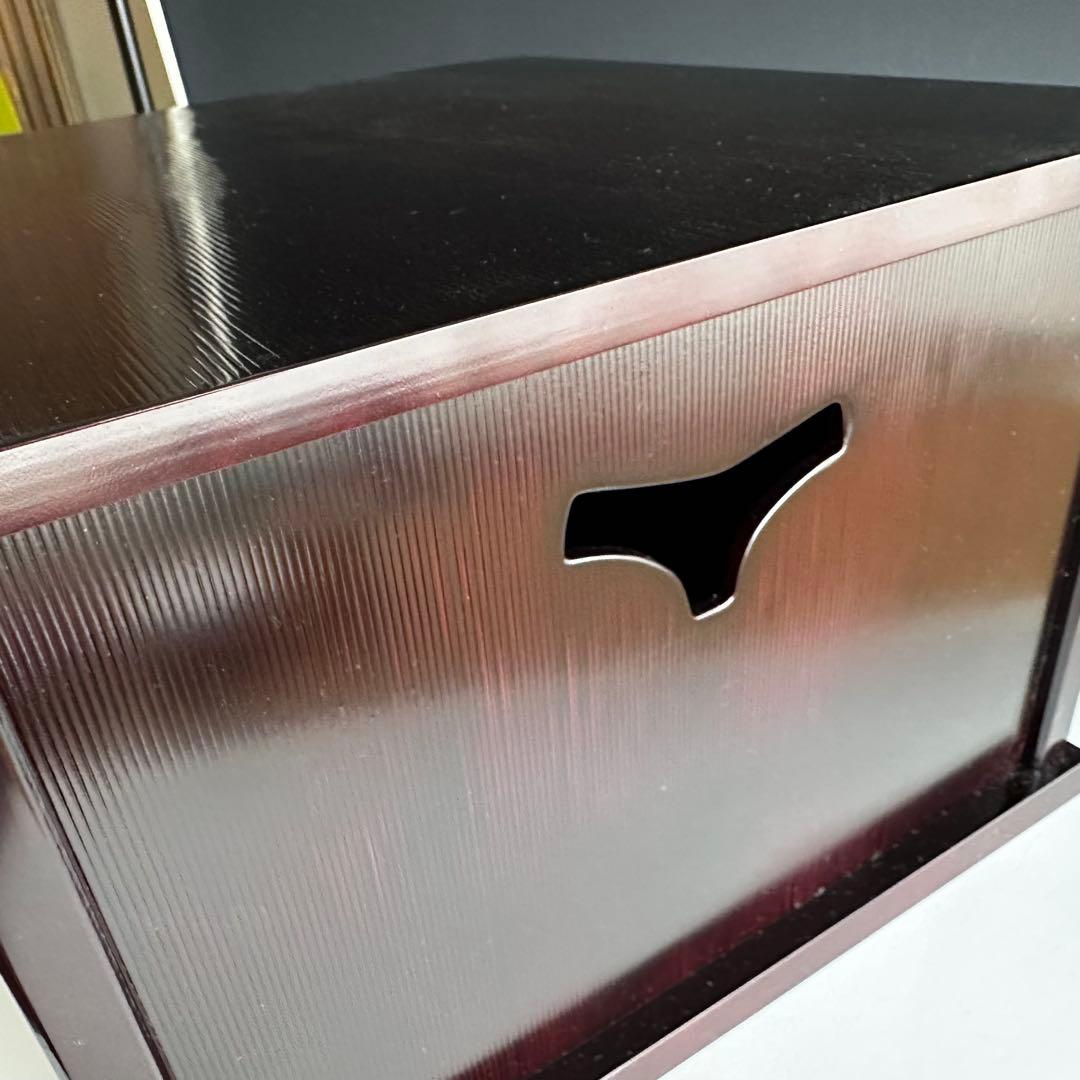 茶道具　即中斎好　溜塗　糸目　小袋棚　表千家　棚物　稽古　茶会