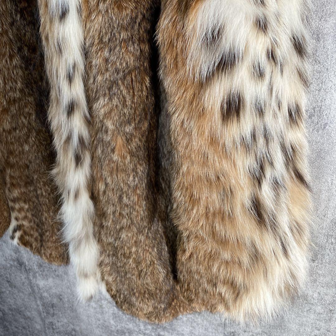 高級リアルファーコート 毛皮 ミックスファー 女優襟 ボリューム 11号