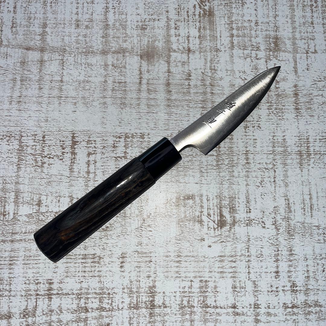 唯千里オリジナル 《銀三》和ペティ 80 mm【栗木柄】