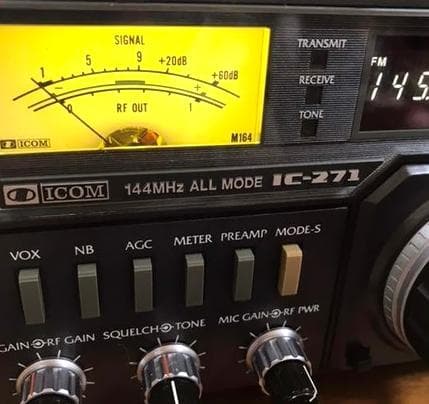 <希少品> 「IC-271」 プリアンプ内臓、新品バックアップ電池、LEDランプ