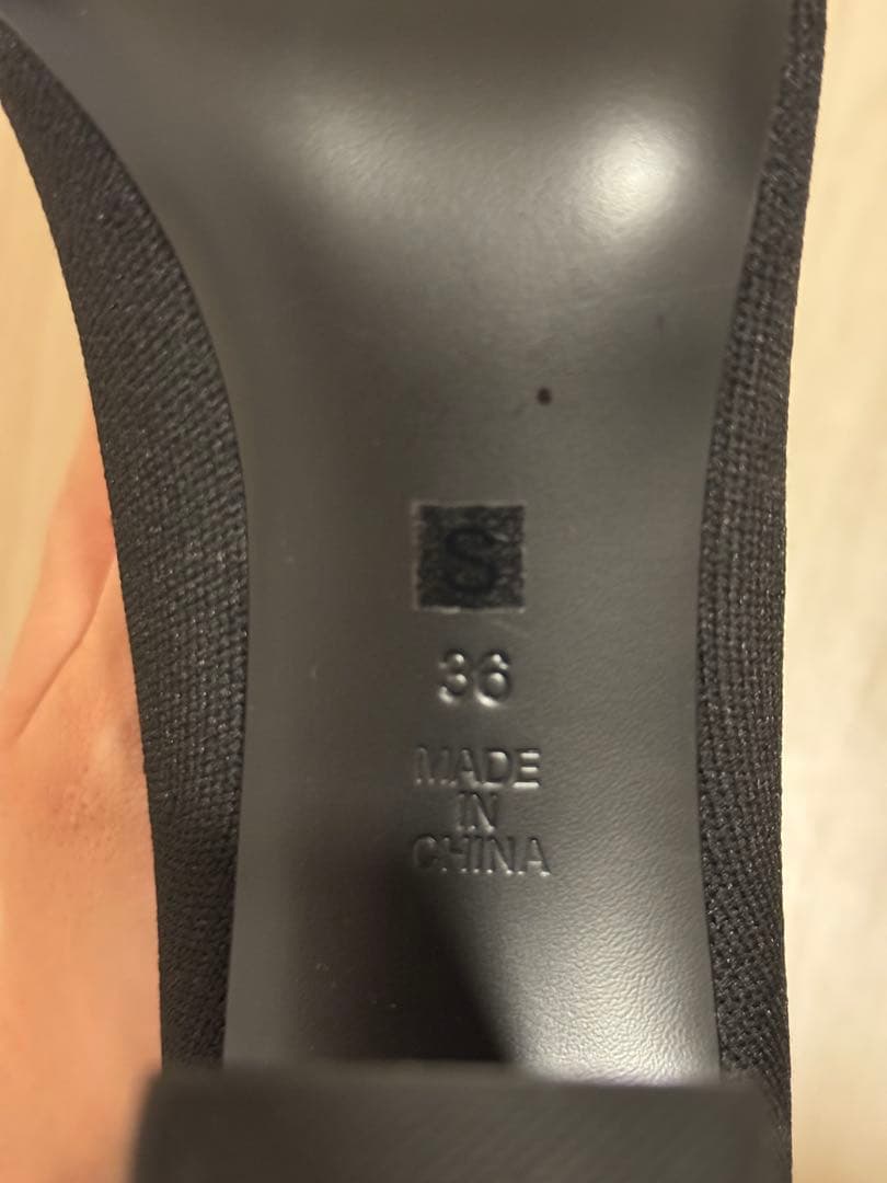 【新品未使用】鈴木亜美　プロデュース オープントゥニットソックスブーツ 黒　S