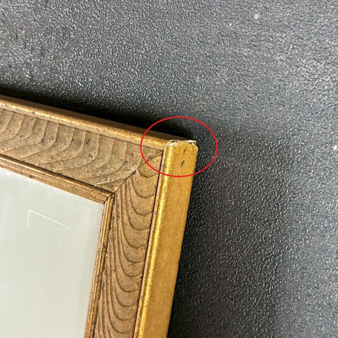 ベルナール・カトラン「黄色いバックの花」リトグラフ 大作 直筆サイン入り 額装