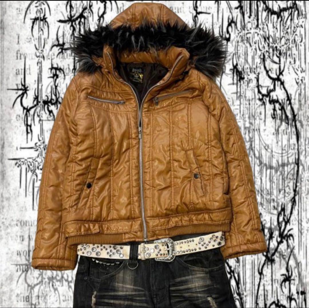 Archive y2kグランジ ファーダウン ジャケット お兄系 平成 00s