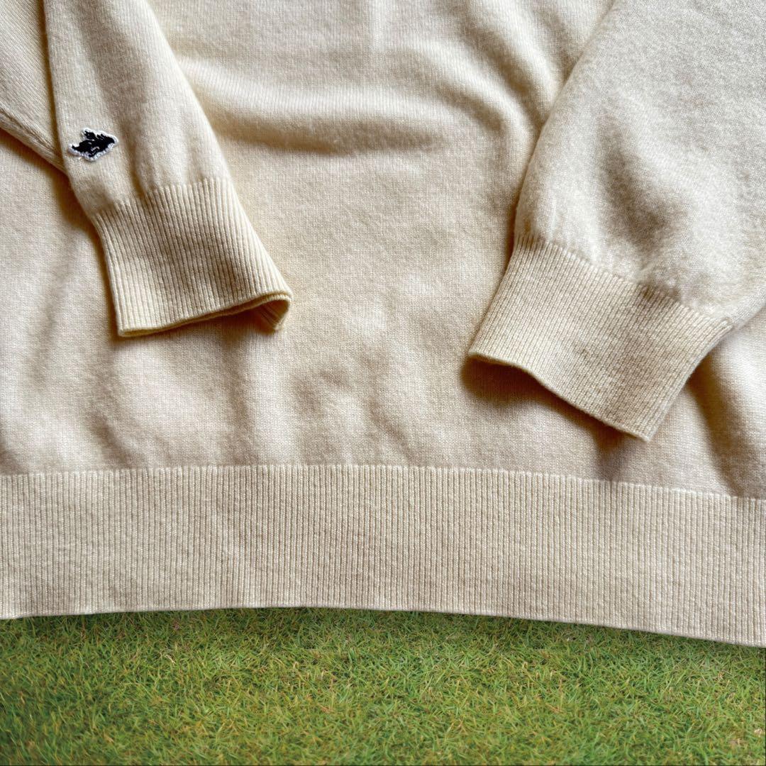 カシミヤ100% パーリーゲイツ　ニット　セーター　6 XL 白　アイボリー