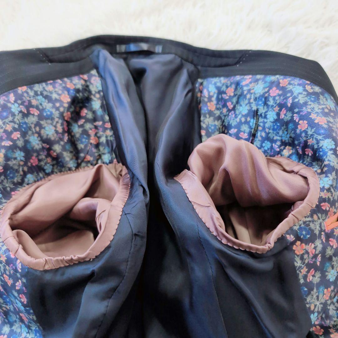 【未使用級】裏地ド派手　花柄　Paul Smith×DORMEUIL　日本製　M