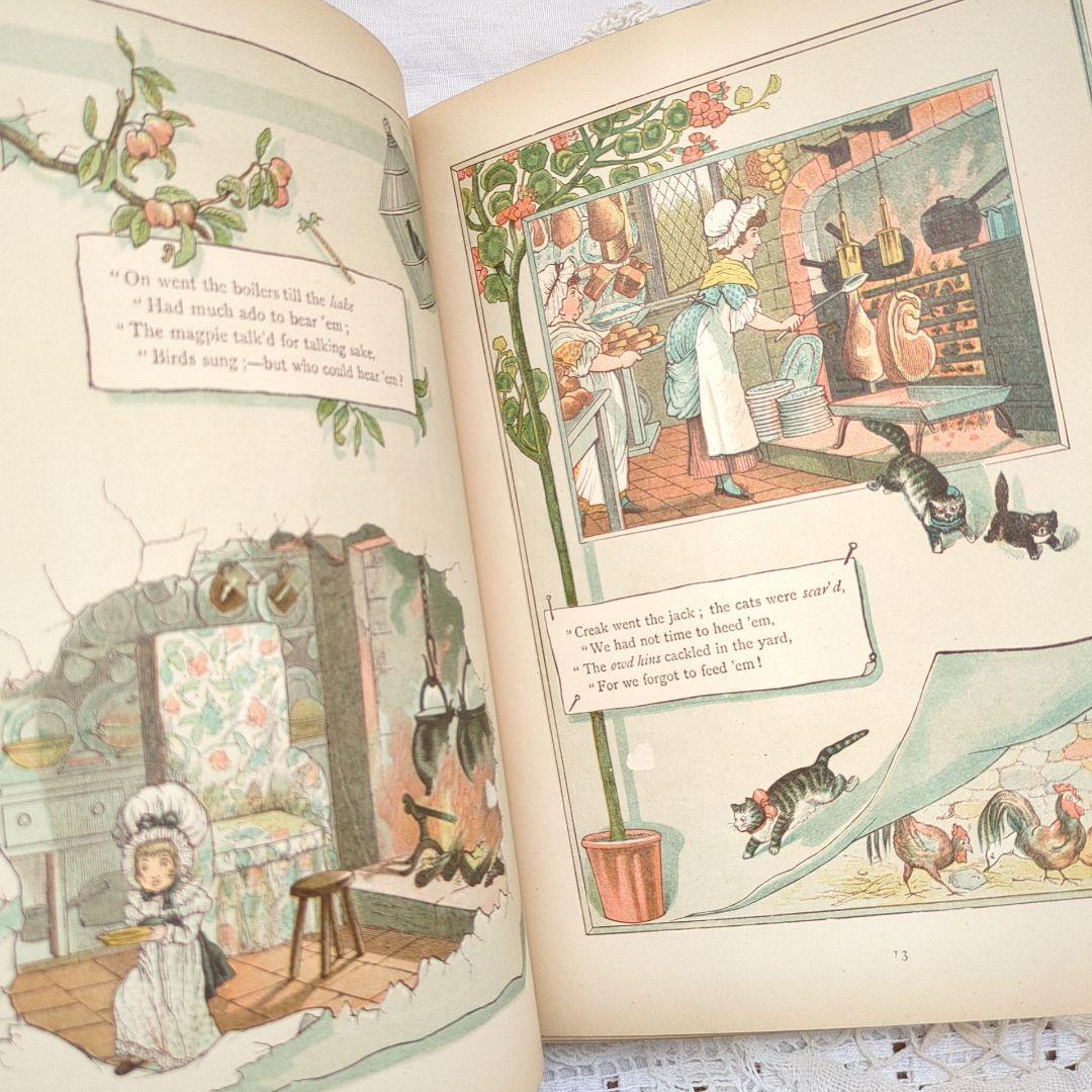 稀少1882アンティーク絵本 児童書 洋書古書 ヴンテージ ヴィクトリアン
