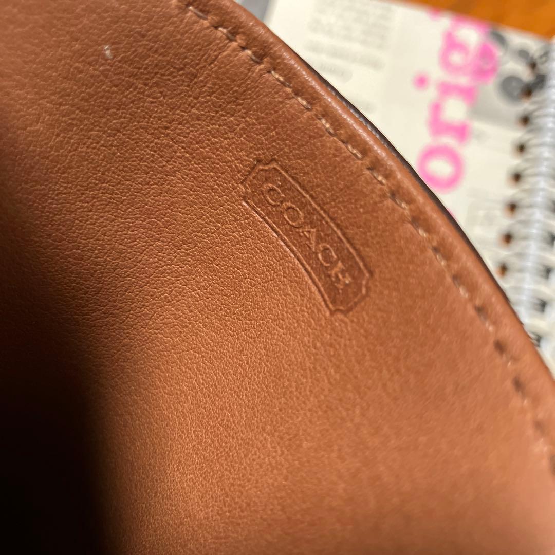 オールドコーチ　ブラウン　ブラックレザー小物入れ　ペンケースセット