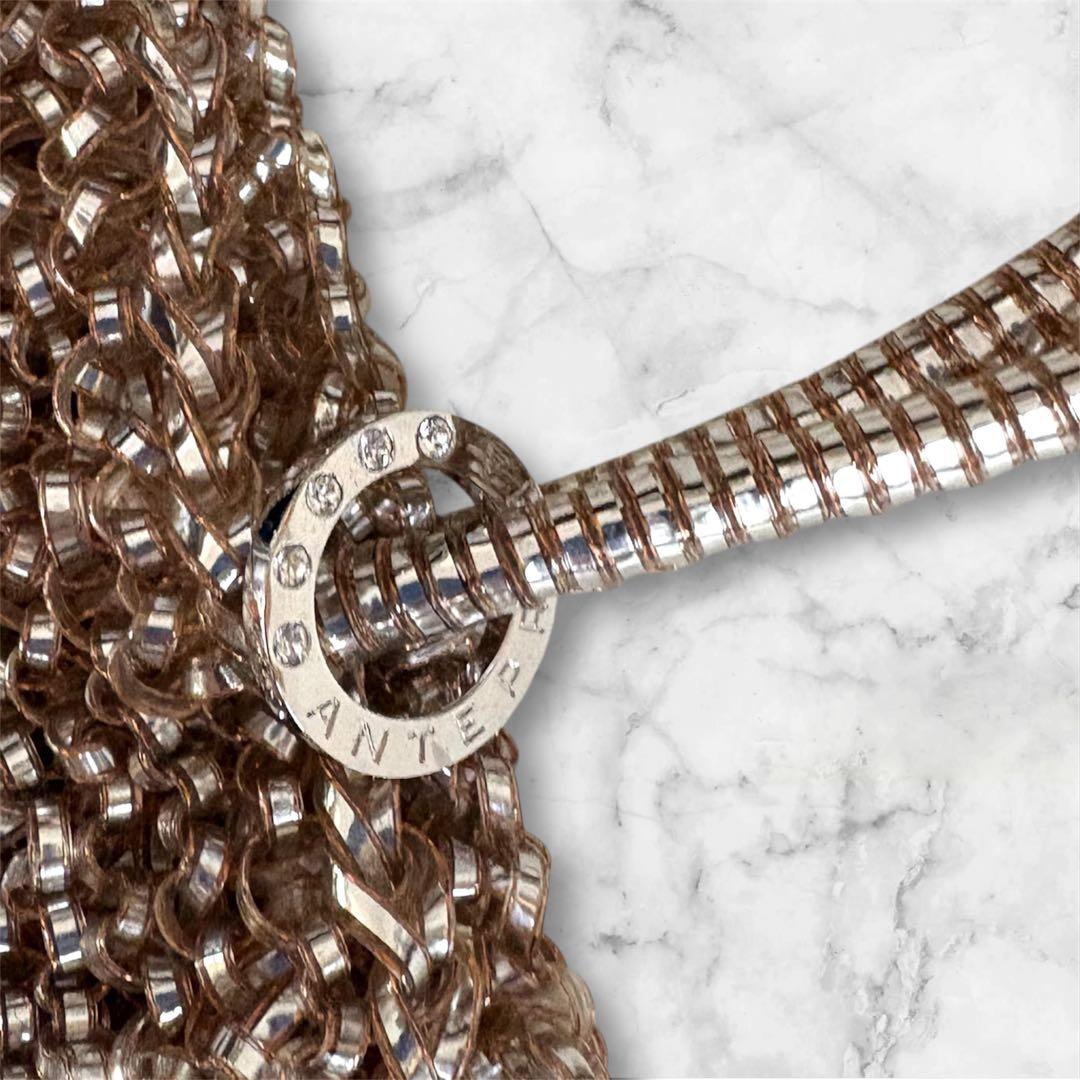 アンテプリマ ワイヤーバッグ ハンドバッグ スクエア ゴールド　パーティバッグ