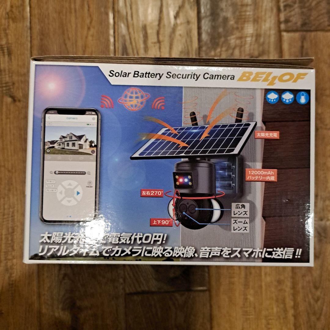 BELLOF ソーラー電池式セキュリティカメラ ST-558-6M-12X