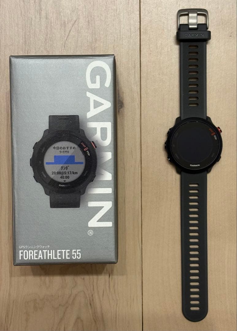 GARMIN FOREATHLETE 55 GPS 機能搭載ウォッチ ガーミン黒