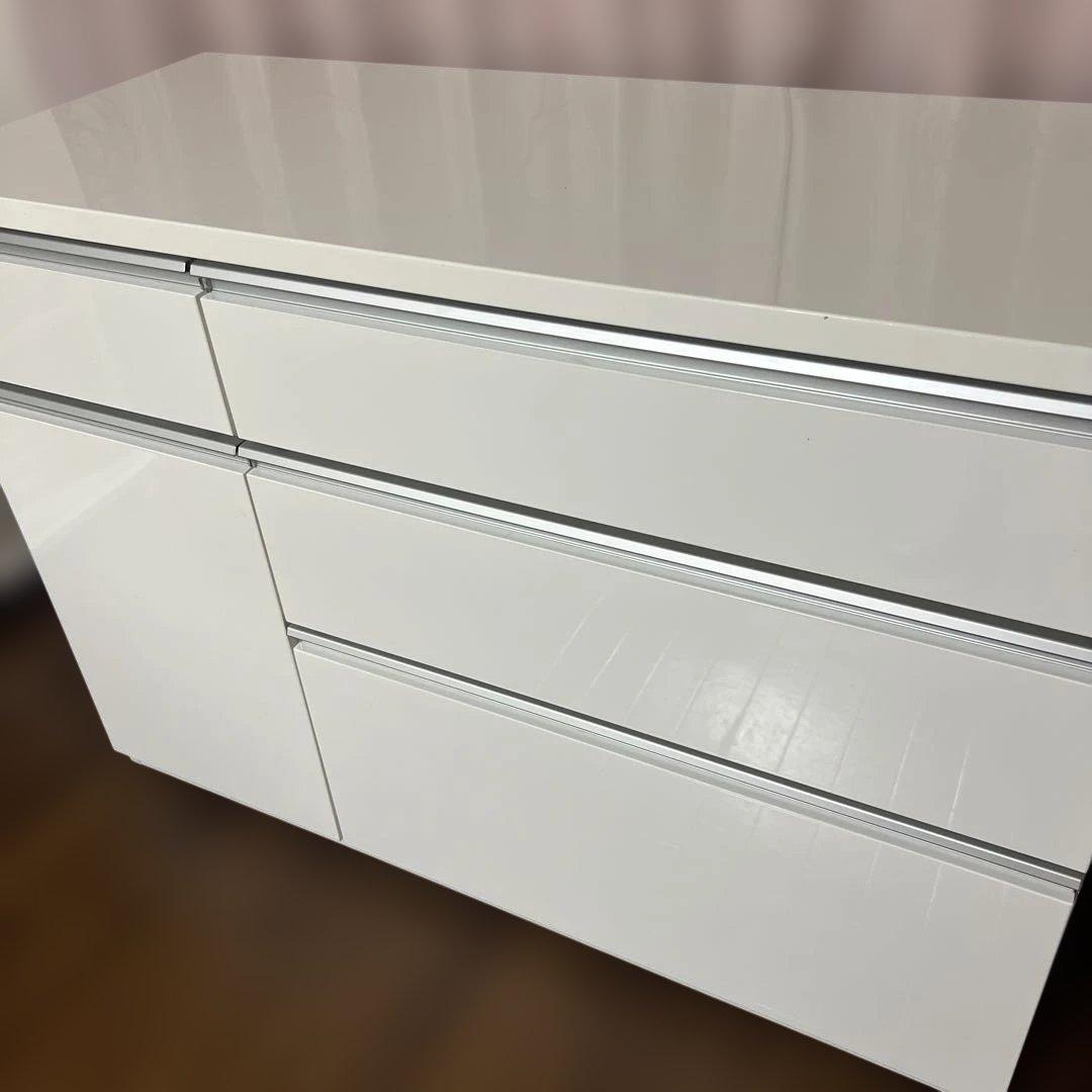 ニトリ　キュリー2 120CT WH キッチンカウンター