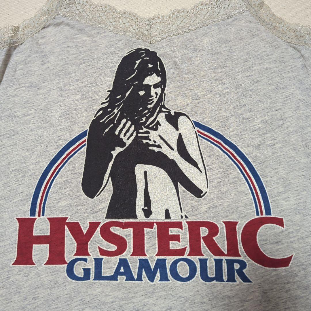 【美品♡】 ヒステリックグラマー　ヒスガールレース紐キャミソール　グレー