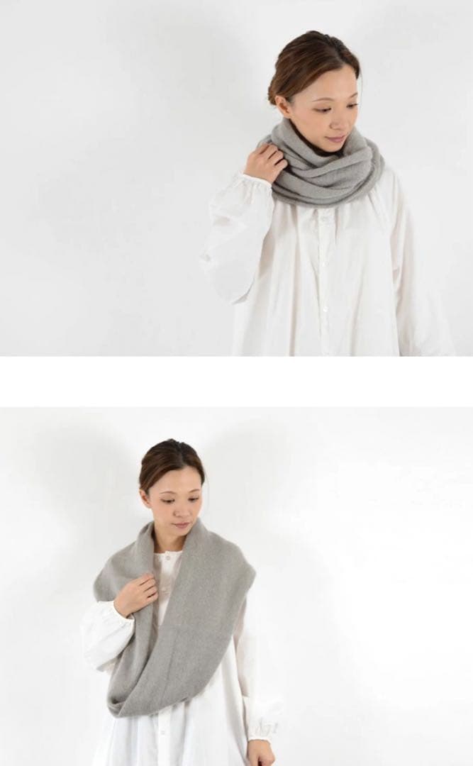 《8日限定お値下げ》evam eva モヘア シルク ループストール スヌード