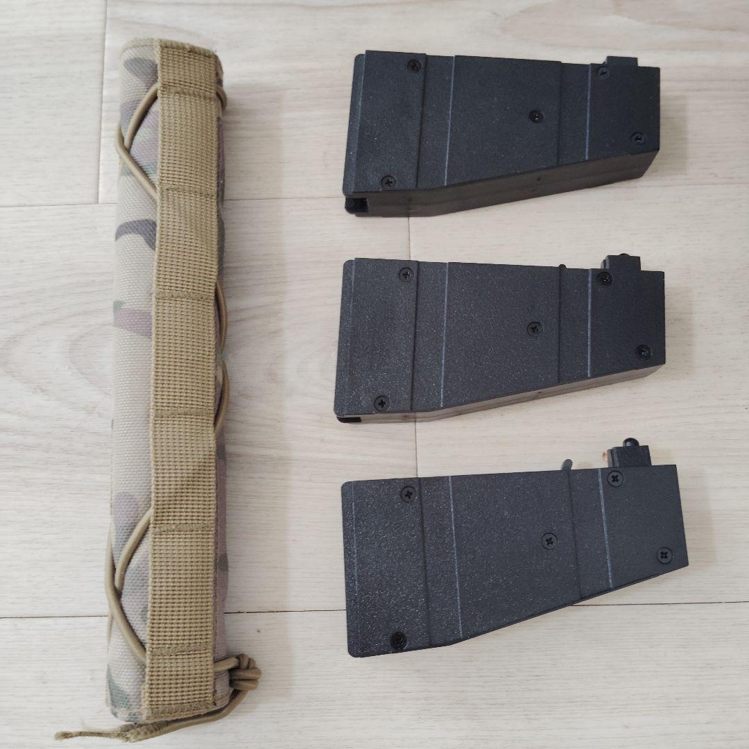 L96 エアコキ クラウン シニア マガジン3個＋スコープ＋サイレンサーカバー