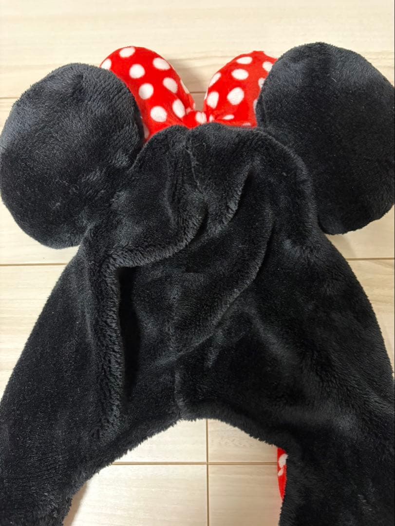 ミニーマウス マフラー付きファンキャップ