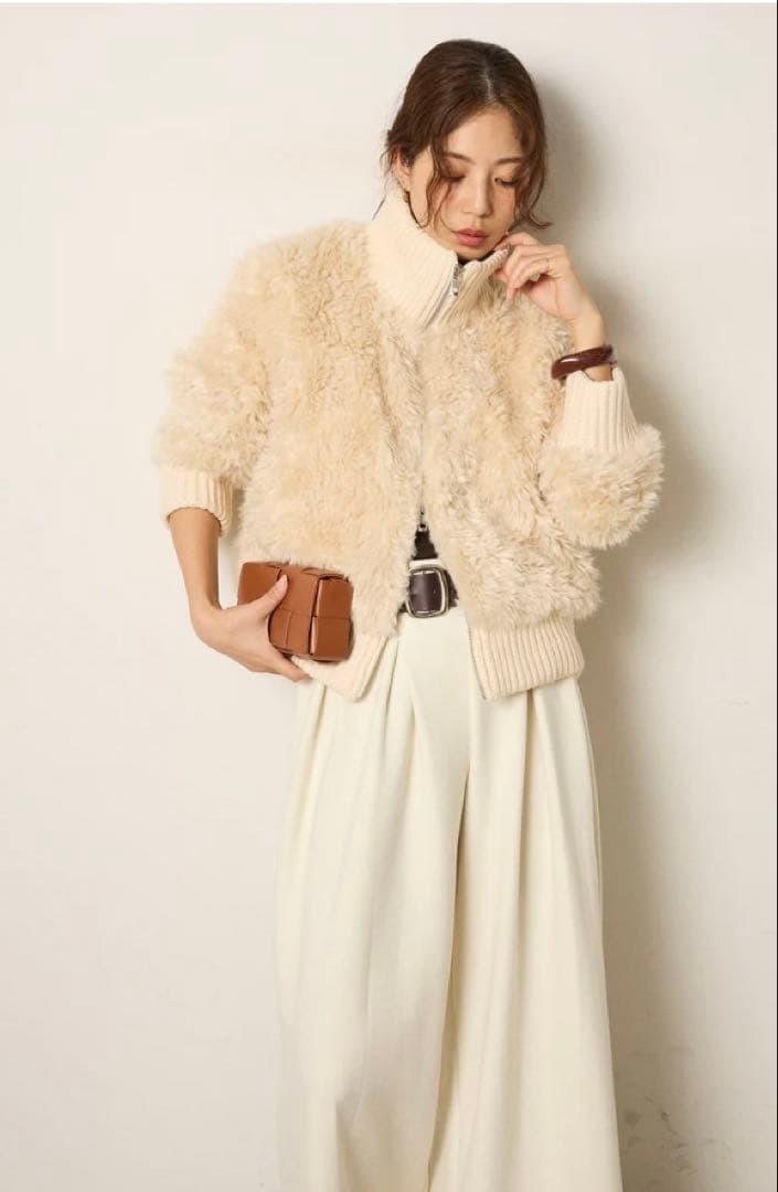 charm！！　エシカ　ハイネックボアブルゾン