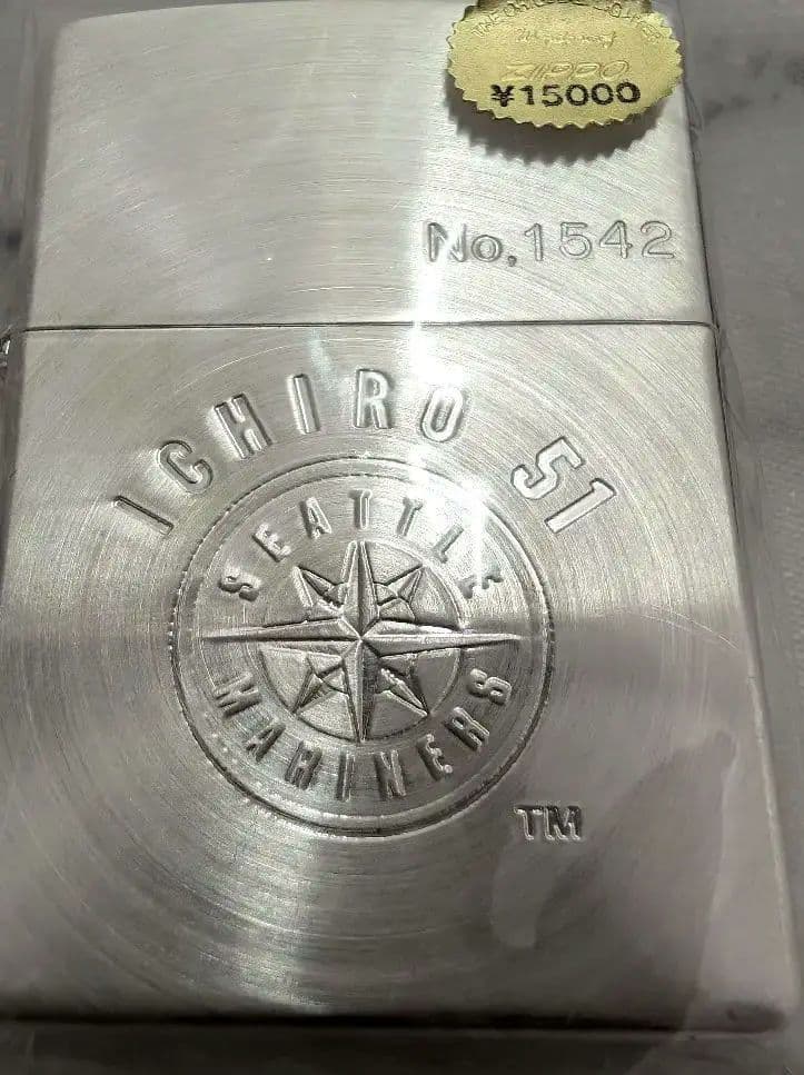 MLB イチロー シアトルマリナーズ Zippo 2001年 シリアルNOあり