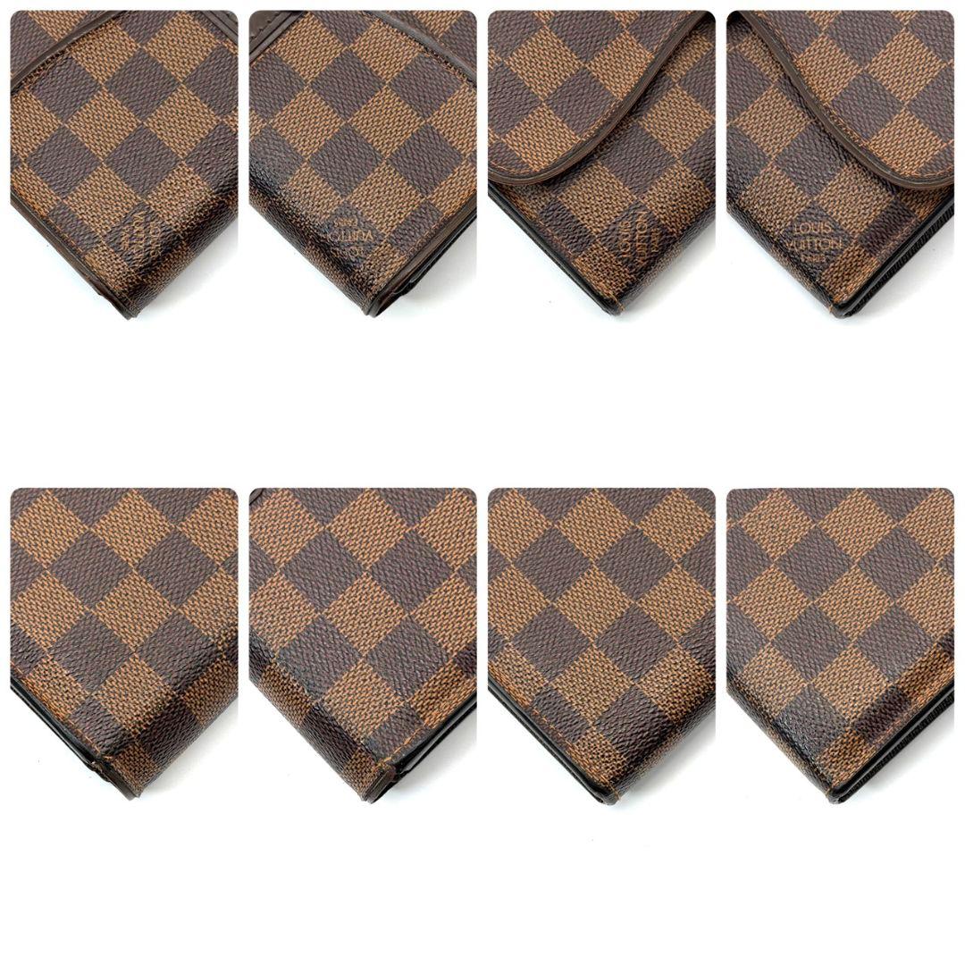 良品 ルイヴィトン ダミエ エベヌ ポルトフォイユ システィナ 財布 ブラウン