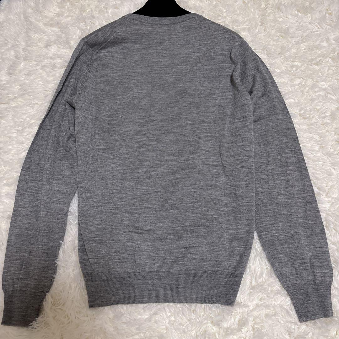 フィリッポデローレンティス　クルーネックニット、カシミア、シルク混　グレー　46