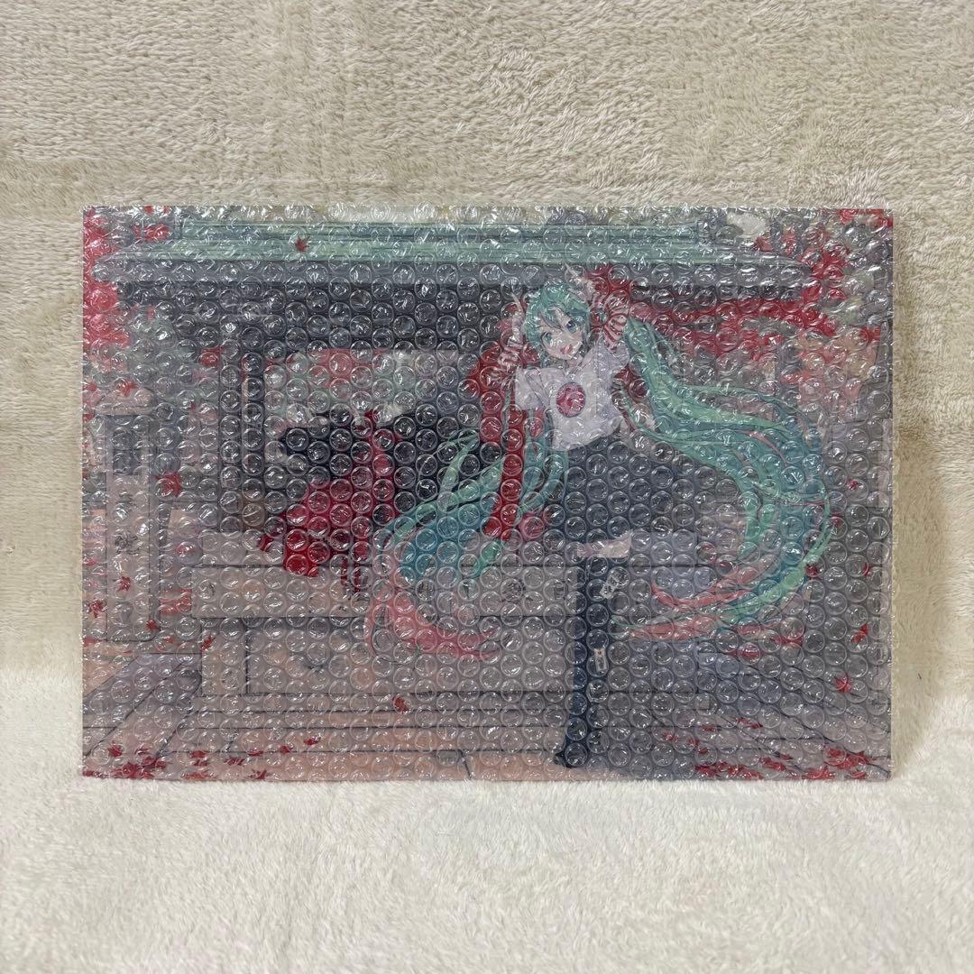 【希少】初音ミク 日本 京都 北野天満宮 アクリルパネル B4 撫牛像 受注品