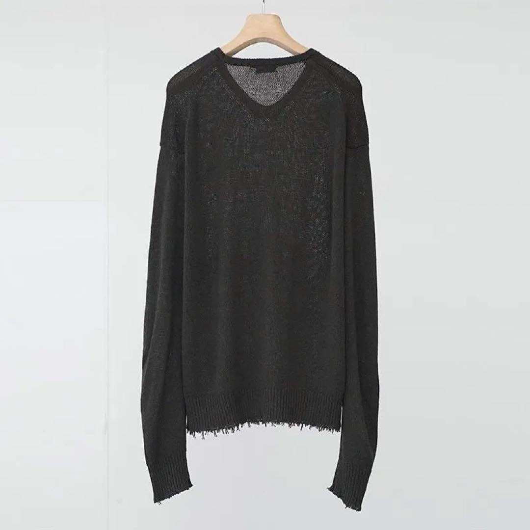 トップス MAATEE CA/G/S LOOSE V SWEATER DEEPKHAKI