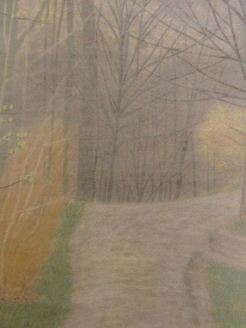 小林済、【芽立夕映】、希少な額装用画集より、新品額装付