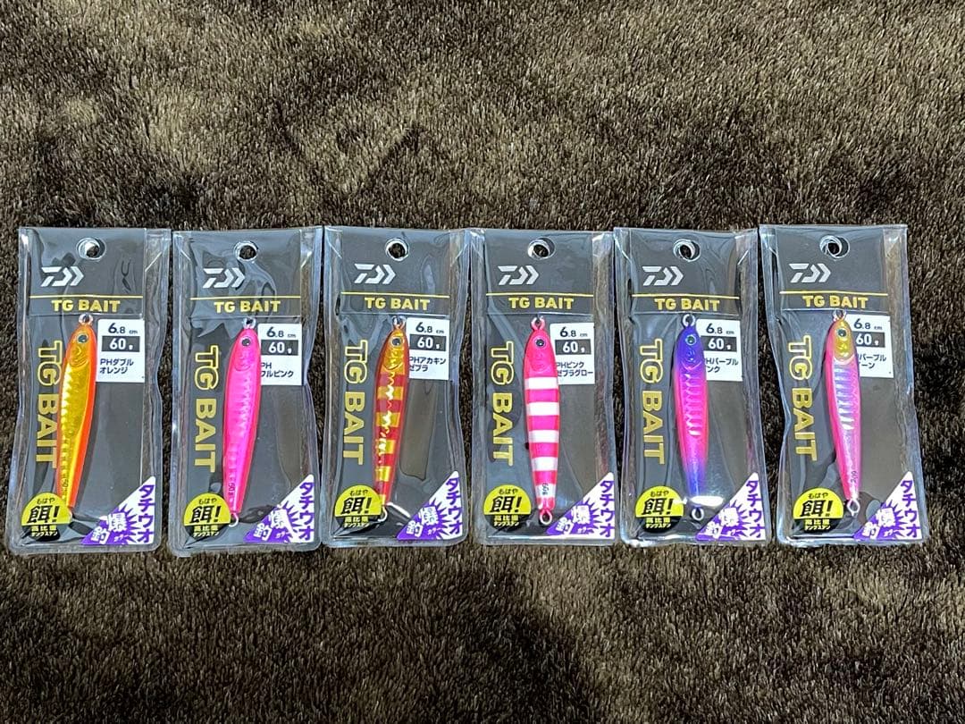 ダイワ DAIWA TGベイト タチウオ爆釣カラー 60g 6個セット