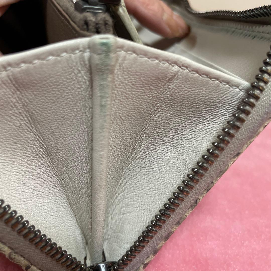 BOTTEGA VENETA ゴールド編み込み長財布