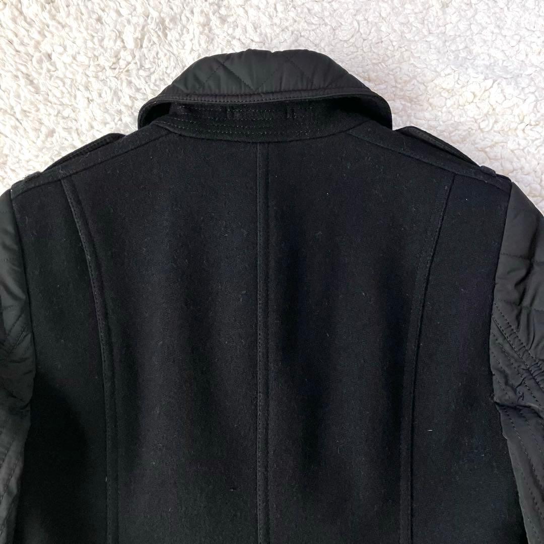 バーバリーロンドン ウール　ジャケット　ライダース 異素材 ノバチェック