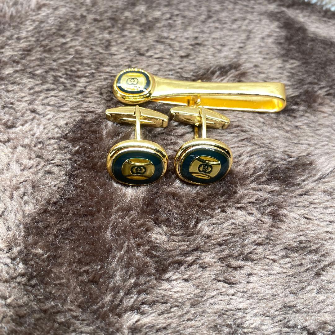 グッチ GUCCI ネクタイピン カフス セット