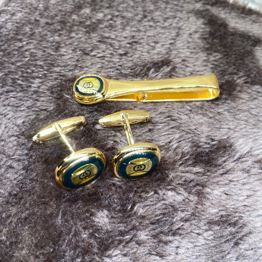 グッチ GUCCI ネクタイピン カフス セット