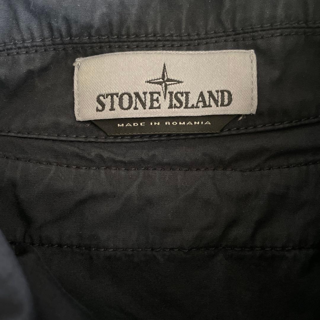 STONE  フードシャツジャケット ネイビー　XL