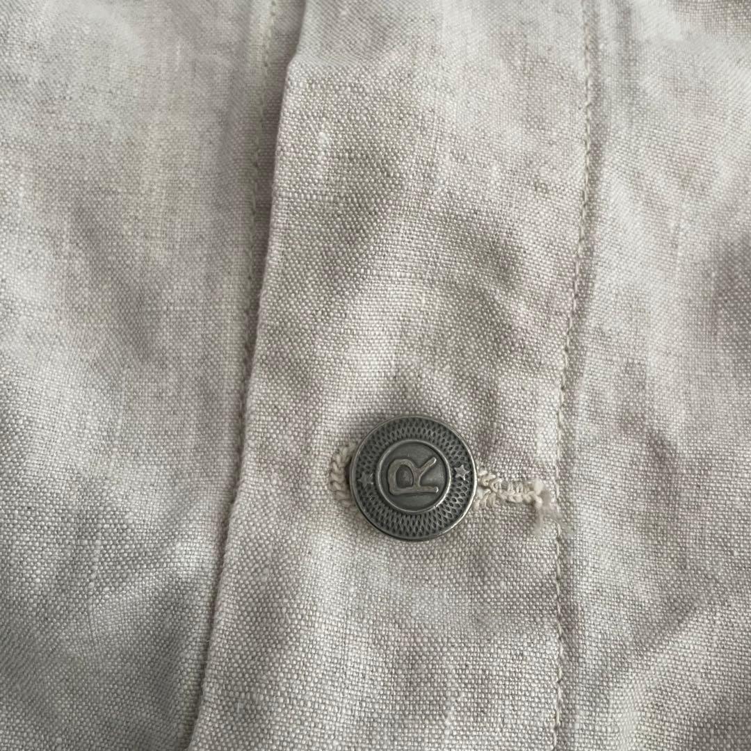 美品✨45R リネンの908空比古比女ジャン R刺繍　3rdタイプ　リネン100