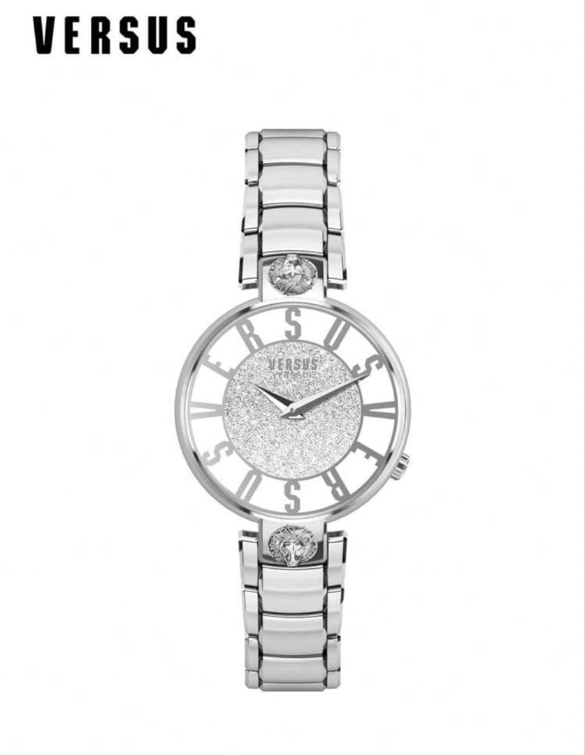 VERSUS シルバー クォーツ時計
