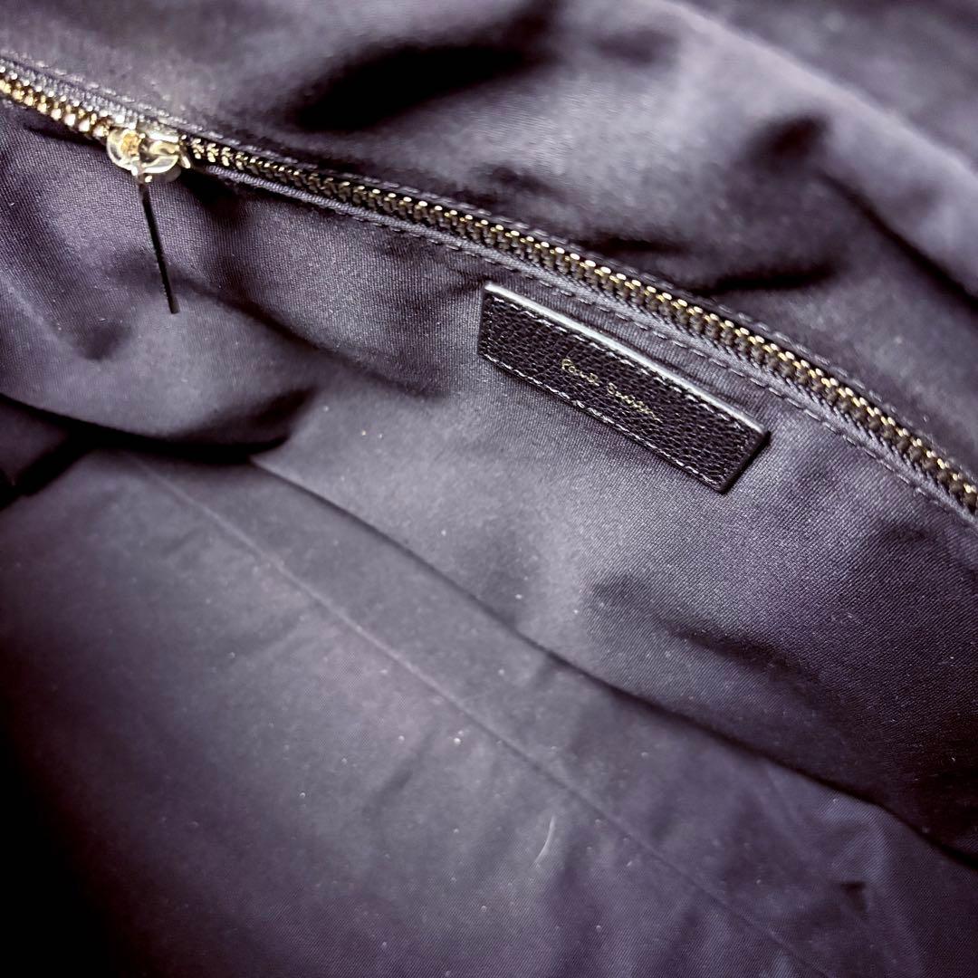 極美品★ポールスミス ブリーフケース マルチストライプ シボ革