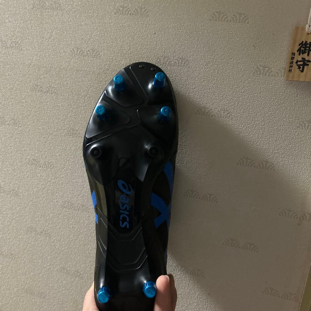ASICS ラグビーシューズ ブラック/ブルー