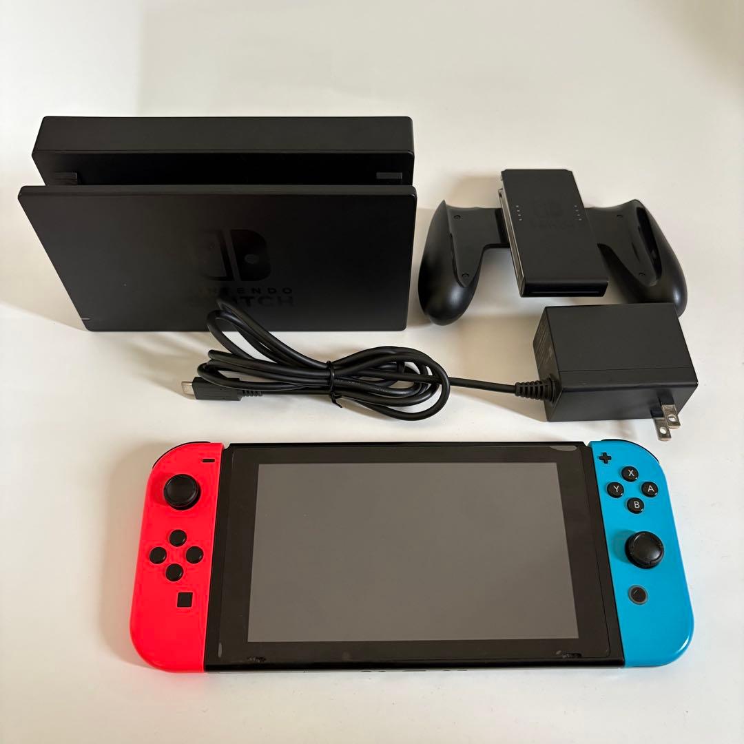 ジャンク品 Nintendo Switch 本体 赤/青 Joy-Con付き